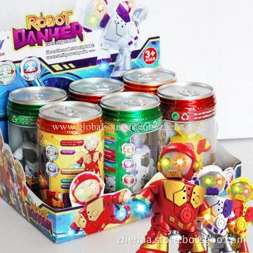 Battery Operated Toy Robots with Demonstrate Gymnastics Function, Sized 10*8*4cm